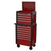 Sealey Topchest 4 Drawer & Rollcab 7 Drawer Combination AP3411STACK Sealey - Dynamic Drive