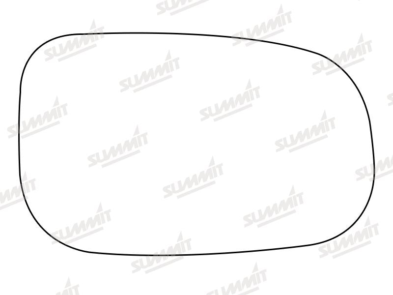 Summit Heated Base Plate With Standard Mirror Glass fits Volvo S40 RHS Summit - Dynamic Drive