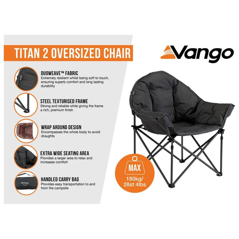 Vango Titan 2 Oversized Camping Chair (Excalibur) Vango - Dynamic Drive