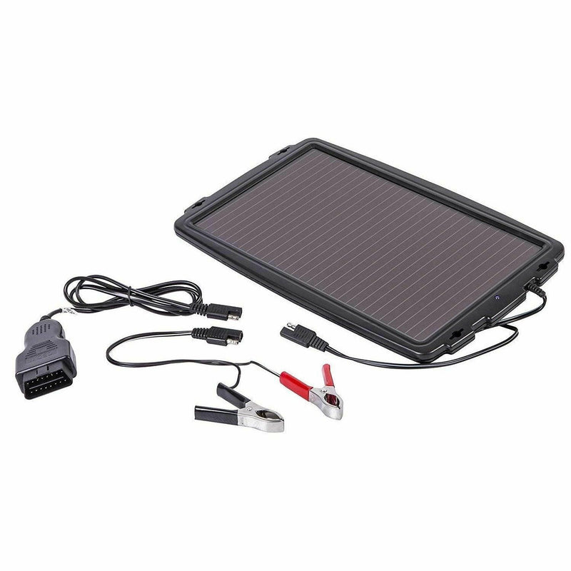 AA 12V Solar Powered Panel Car Caravan Battery EOBD Trickle Charger Maintainer AA - Dynamic Drive