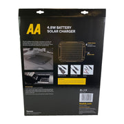 AA 4.8W XL 12V Car Van Caravan Solar Panel Trickle Battery Charger Power Supply AA - Dynamic Drive