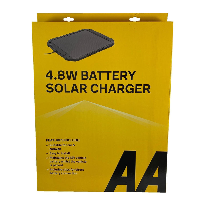 AA 4.8W XL 12V Car Van Caravan Solar Panel Trickle Battery Charger Power Supply AA - Dynamic Drive