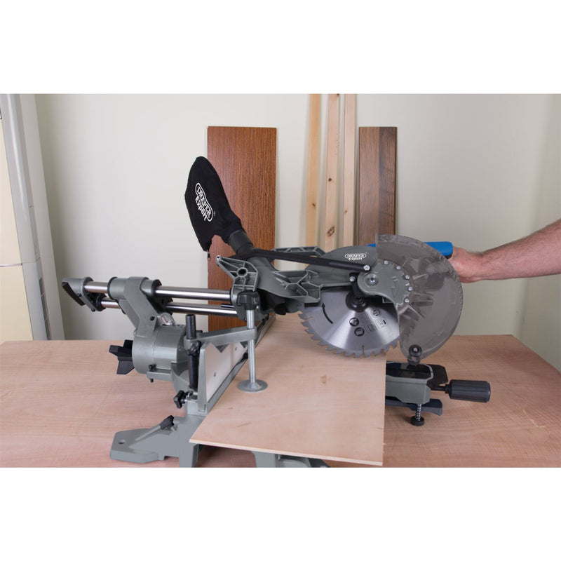 Draper Double Bevel Sliding Compound Mitre Saw, 255mm, 2000W 79899 Draper - Dynamic Drive