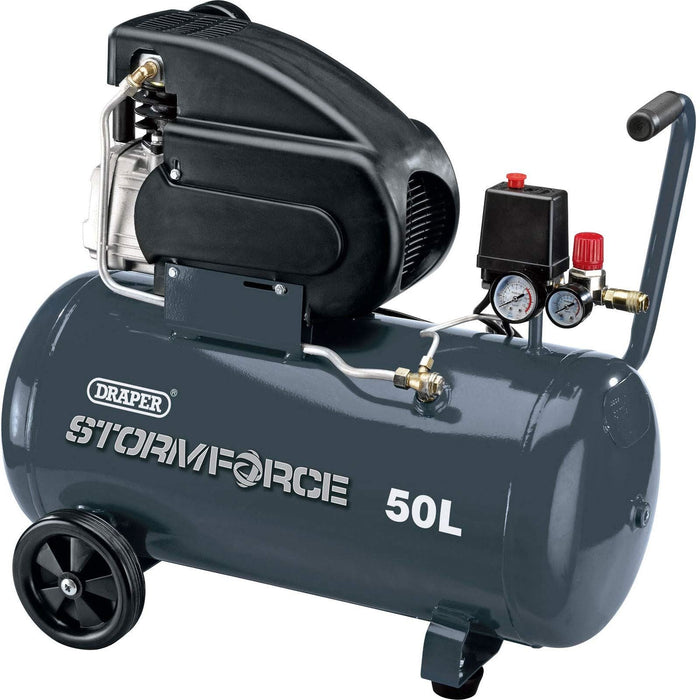 Draper 2hp Air Compressor (50L) 05252 Draper - Dynamic Drive