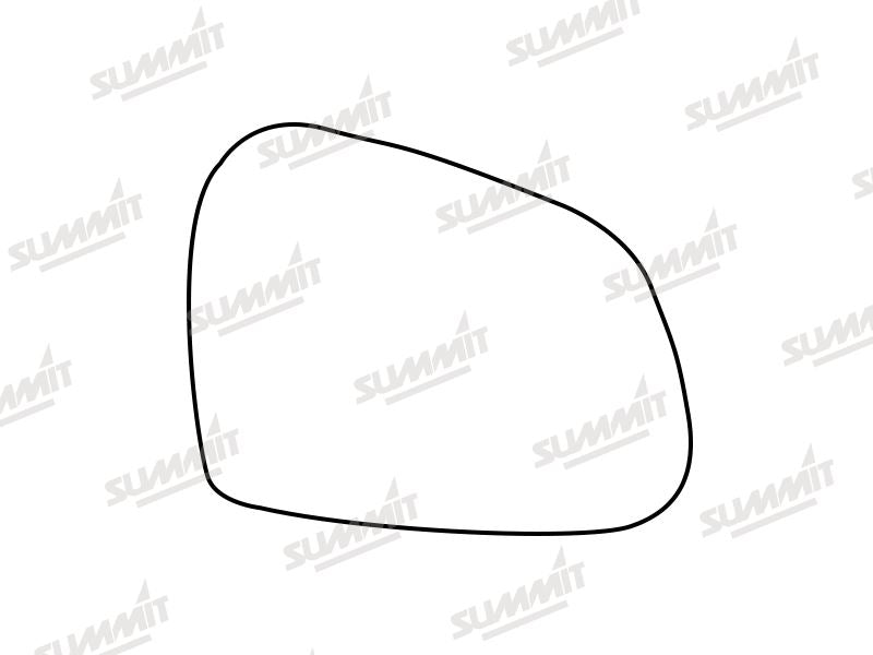 Summit Base Plate With Standard Mirror Glass fits Hyundai i10 13 on RHS Summit - Dynamic Drive