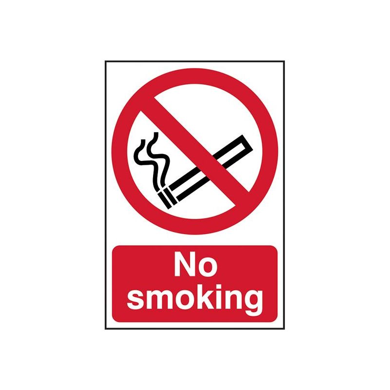 Scan No Smoking - PVC Sign 200 x 300mm Scan - Dynamic Drive