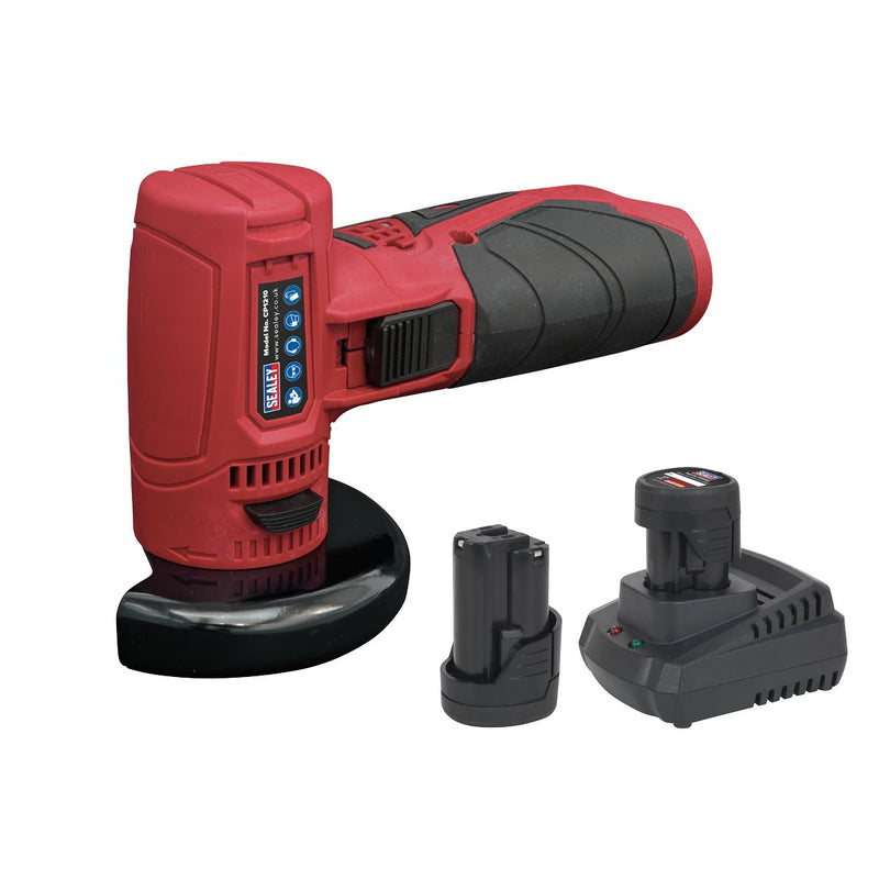 Sealey Angle Grinder Kit75mm 12V SV12 Series 2 Batteries CP1210KIT Sealey - Dynamic Drive