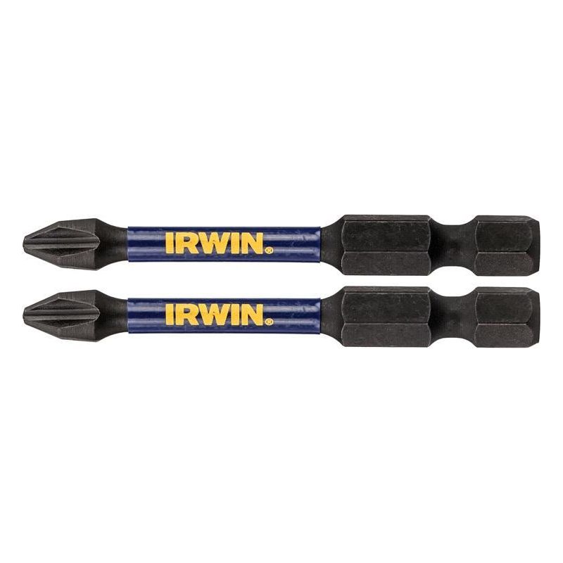Irwin® Impact Pro Performance Screwdriver Bits PH2 57mm (Pack 2) IRWIN® - Dynamic Drive
