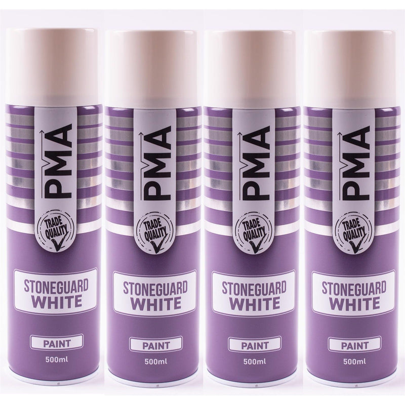 4x Stone Guard White Aerosol Spray Autotek AT00SGW500 UNDERSEAL 500 ML AEROSOL Autotek - Dynamic Drive