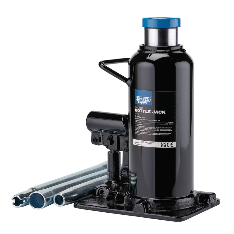 Draper Expert Hydraulic Bottle Jack, 20 Tonne 99770 Draper - Dynamic Drive