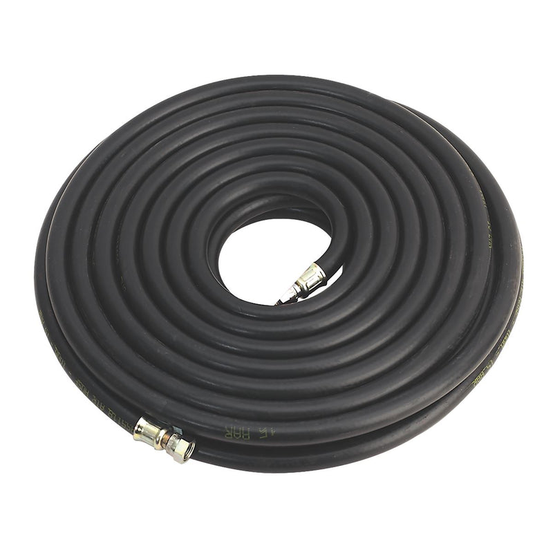 Sealey Heavy-Duty Air Hose with 1/4"BSP Unions 15m x 10mm AH15RX/38 Sealey - Dynamic Drive