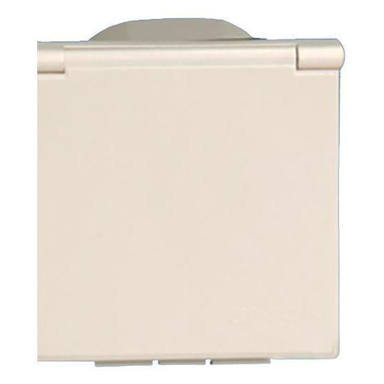 Mains 230V 16A Flush Hook Up Socket White Caravan VW Camper Van VW RV Motorhome Powerpart - Dynamic Drive