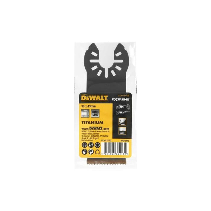 Dewalt Power Tools DT20737 Titanium Metal Multi-tool Blade 30 x 44mm DeWALT Power Tools - Dynamic Drive