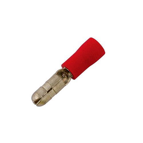 Connect Red Male Bullet 4.0mm 100pc 30138 Tool Connection - Dynamic Drive