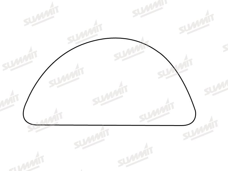 Summit Stick-On Commercial Lower Blind-Spot Mirror Glass fits Ford Transit RHS Summit - Dynamic Drive