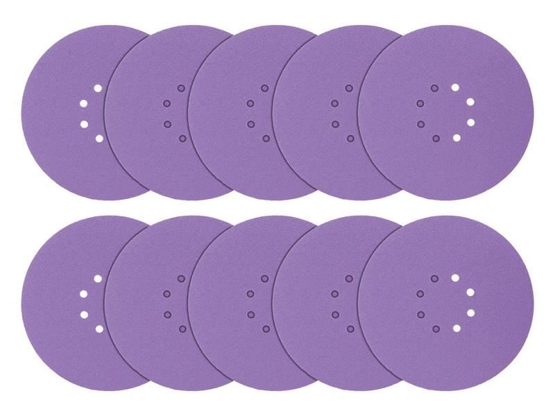 Trend Zirconium Orbital Sanding Disc 225mm x 60G (Pack 10) Trend - Dynamic Drive