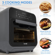 Baridi Steam Air Fryer Oven 15L Capacity DH171 Baridi - Dynamic Drive