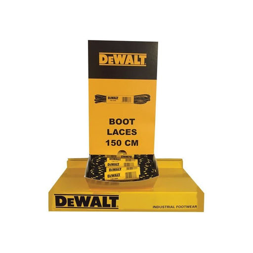 Dewalt Power Tools Polyester/Cotton Boot Laces 150cm In Dispenser (60 Pairs) DeWALT Power Tools - Dynamic Drive