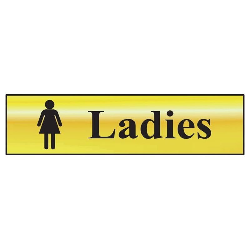 Scan Ladies - Polished Brass Effect 200 x 50mm Scan - Dynamic Drive