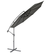 Dellonda Banana Parasol with Cover 3m - Grey DG264 Dellonda - Dynamic Drive