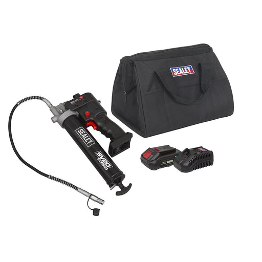 Sealey SV20 Series Grease Gun Kit 20V 2Ah CP20VGRGKIT1 Sealey - Dynamic Drive