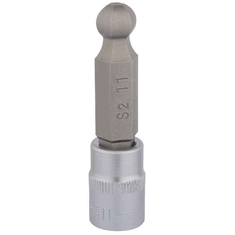 Draper Ball End Hexagonal Socket Bits, 3/8" Sq. Dr., 11mm 16294 Draper - Dynamic Drive