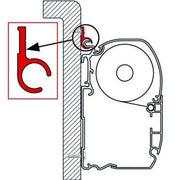 Fiamma Kit Adaptor Rail R 3M for F35 F45 ZIP Awning Motorhome Caravan 02361-01A Nova - Dynamic Drive