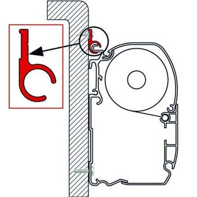 Fiamma Kit Adaptor Rail R 3M for F35 F45 ZIP Awning Motorhome Caravan 02361-01A Nova - Dynamic Drive