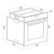 Baridi Integrated Fan-Assisted Electric Oven 60cm 72L Capacity - Black Baridi - Dynamic Drive