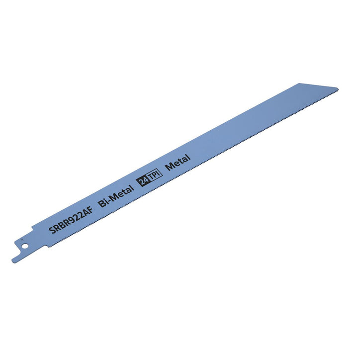 Sealey Reciprocating Saw Blade Metal 230mm 24tpi Pack of 5 SRBR922AF Sealey - Dynamic Drive