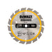 Dewalt Power Tools Cordless Construction Trim Saw Blade 136 x 10mm x 16T DeWALT Power Tools - Dynamic Drive