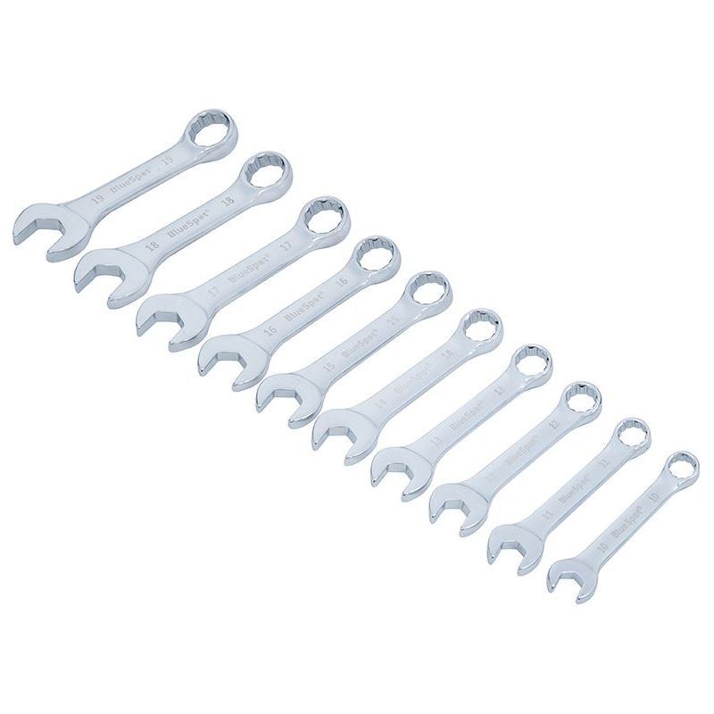 Bluespot Tools Stubby Combination Spanner Set, 10 Piece BlueSpot Tools - Dynamic Drive