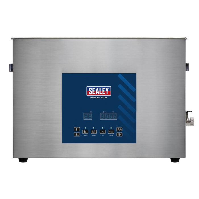 Sealey Ultrasonic Parts Cleaning Tank 27L SCT27 Sealey - Dynamic Drive