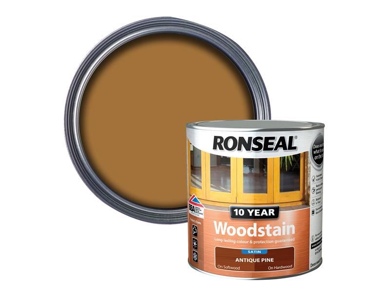 Ronseal 10 Year Woodstain Antique Pine 750ml Ronseal - Dynamic Drive