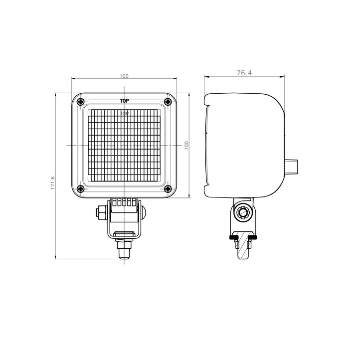 Ring RCV9586 Dual Voltage Multi-angle Halogen Work Light Ring Automotive - Dynamic Drive