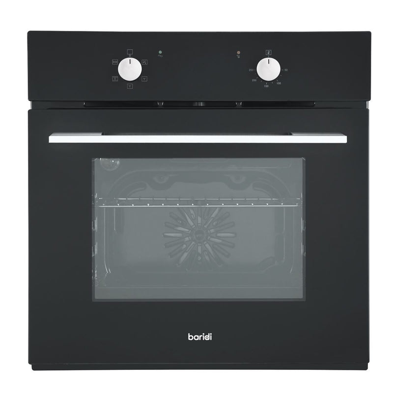 Baridi Integrated Fan-Assisted Electric Oven 60cm 55L Capacity - Black Baridi - Dynamic Drive