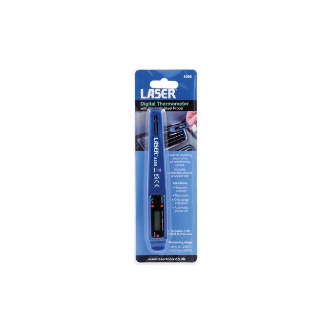 Laser Digital Thermometer 8358 Laser - Dynamic Drive