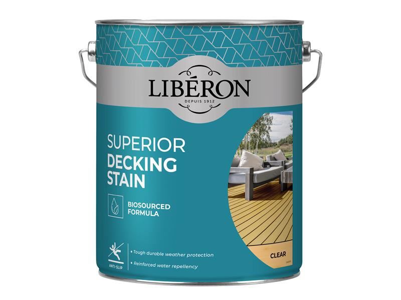Liberon Superior Decking Stain Clear 5 litre Liberon - Dynamic Drive