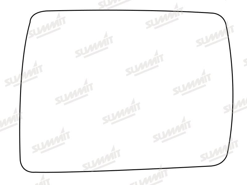 Summit Stick-On Standard Mirror Glass fits Daihatsu Fourtrak RHS Summit - Dynamic Drive