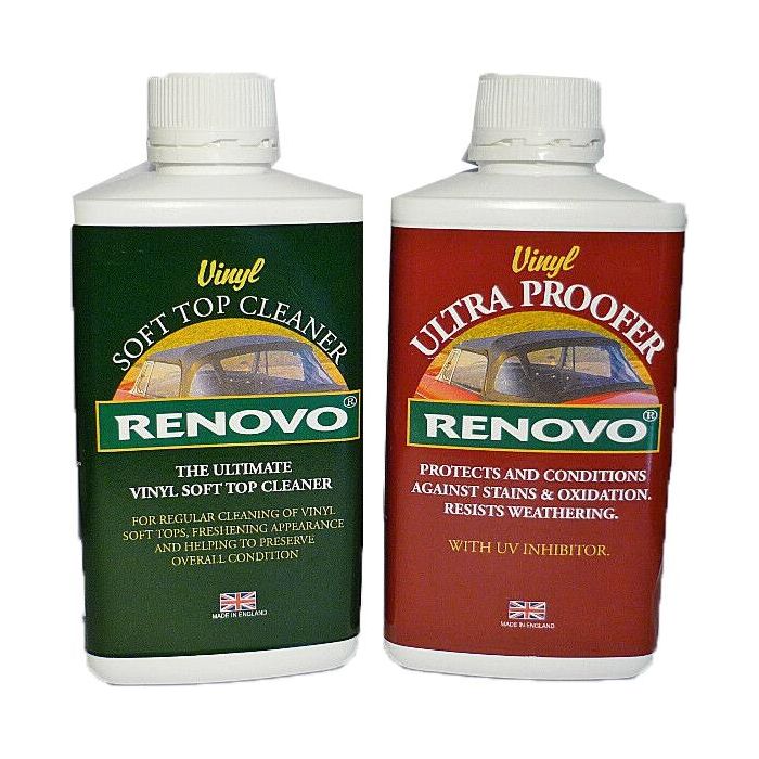 Renovo Vinyl  Soft Top Convertible Hood "Cleaning & Proofing Kit"  (2 x 500ml) Renovo  - Dynamic Drive
