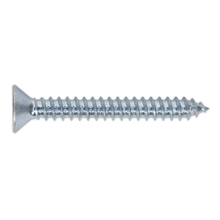 Sealey Self Tapping Screw 4.8 x 38mm Countersunk Pozi Pack of 100 ST4838 Sealey - Dynamic Drive