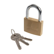 Silverline Brass Padlock 50mm Silverline - Dynamic Drive