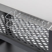 Dellonda Plancha Trolley with Utensil Holder - Stainless Steel Top Dellonda - Dynamic Drive