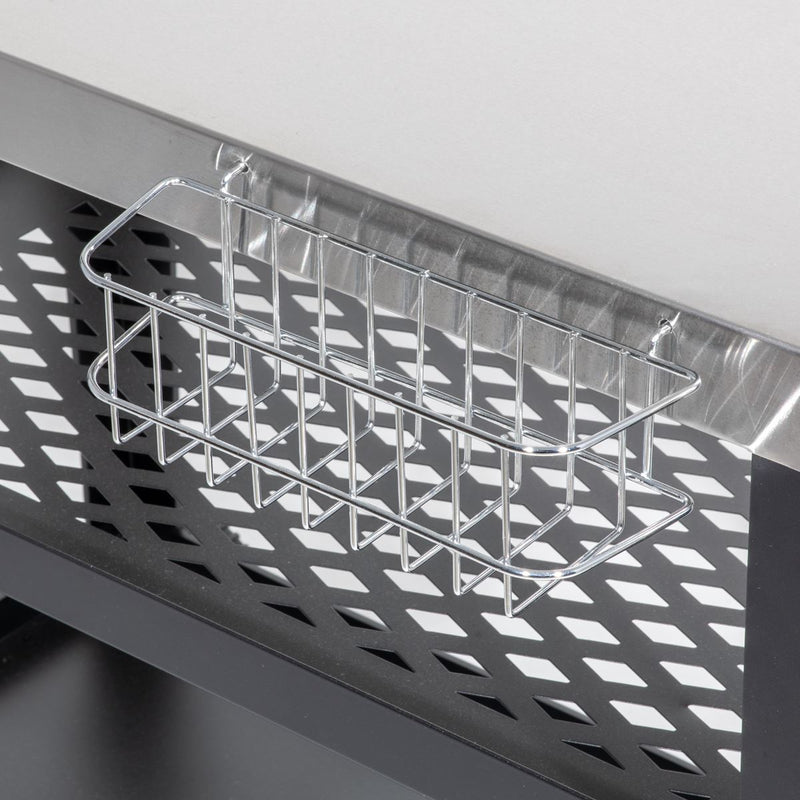Dellonda Plancha Trolley with Utensil Holder - Stainless Steel Top Dellonda - Dynamic Drive