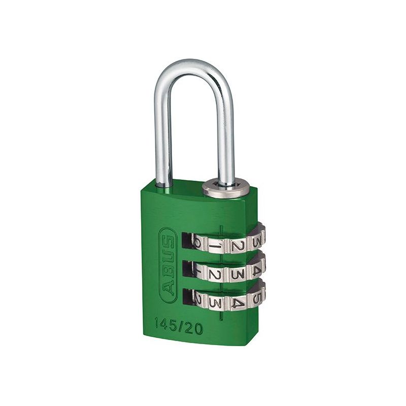 Abus Mechanical 145/20 20mm Aluminium Combination Padlock Green 46571 ABUS Mechanical - Dynamic Drive