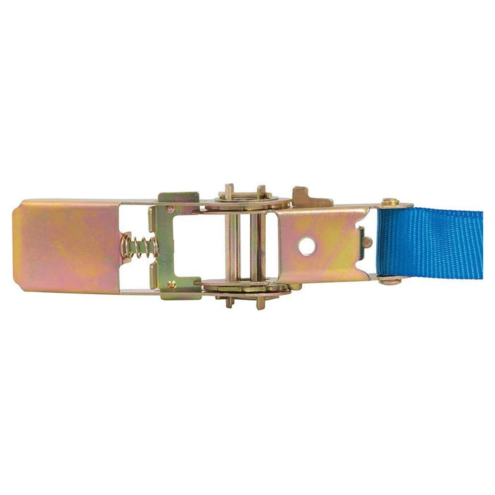 Silverline Ratchet Tie Down Strap S-Hook 4.5m x 25mm Rated 250kg Capacity 500kg Silverline - Dynamic Drive