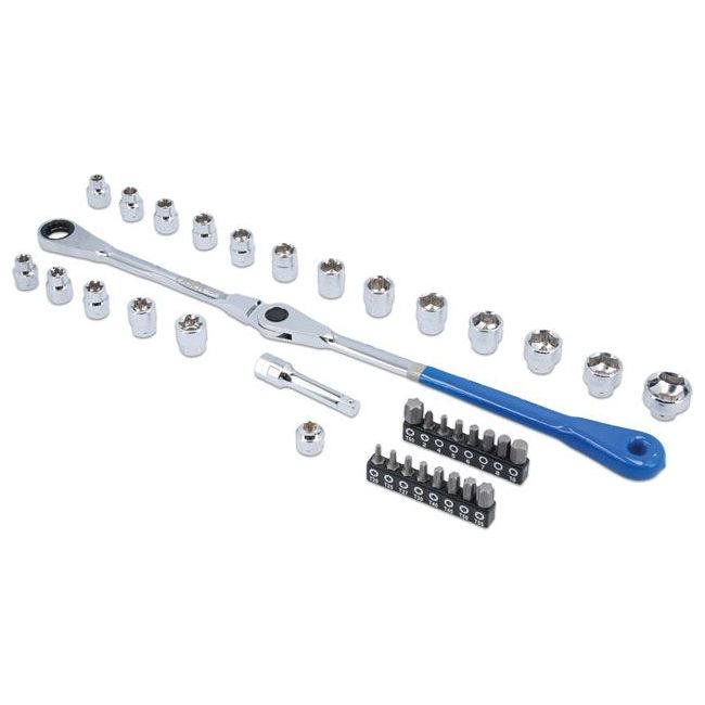 Laser Auxiliary Belt Wrench Set 3/8"D 37pc 8094 Laser - Dynamic Drive