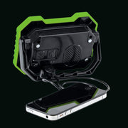 Draper COB LED Rechargeable Worklight with Wireless Speaker, 5W, 500 Lumens, Gre Draper - Dynamic Drive