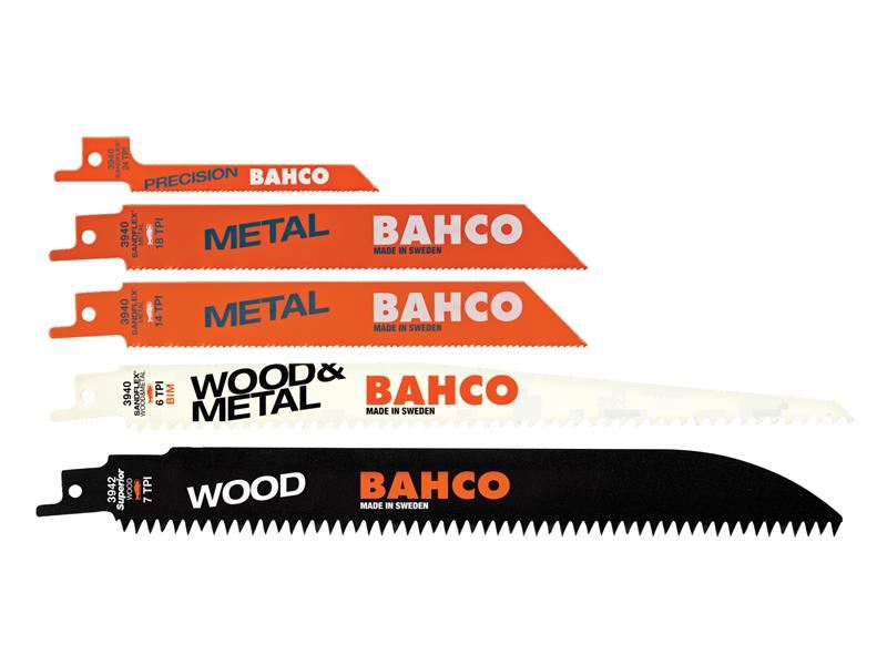 Bahco Sabre Saw Blade Set, 5 Piece Bahco - Dynamic Drive