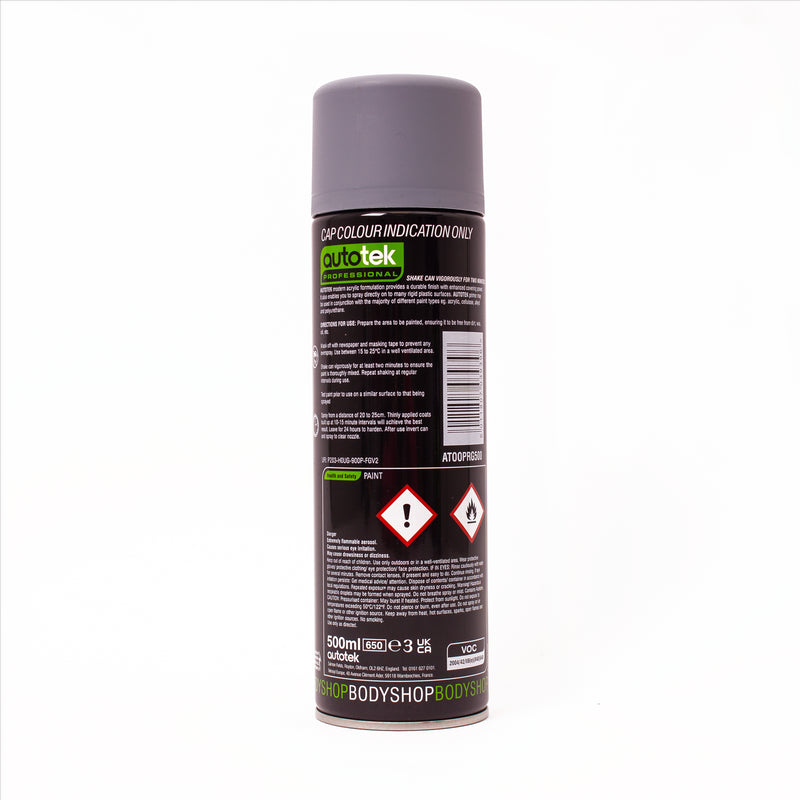 Autotek Professional Grey Primer 500Ml Spray Paint High Coverage Autotek  - Dynamic Drive